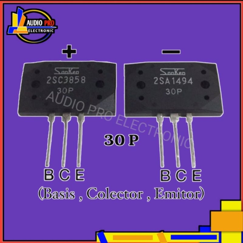 TRANSISTOR SANKEN A1494 & C3858 WATT BESAR