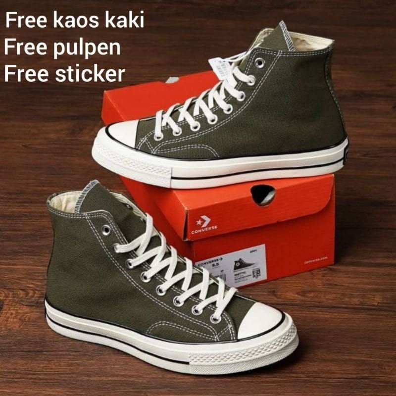 Sepatu Converse 70s High Olive Premium