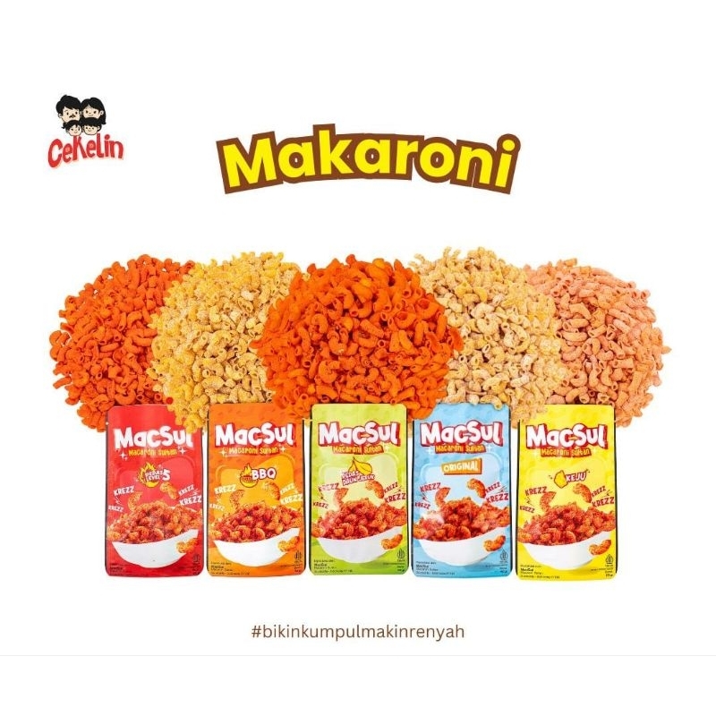 

CEKELIN cemilan makaroni isi 50gr