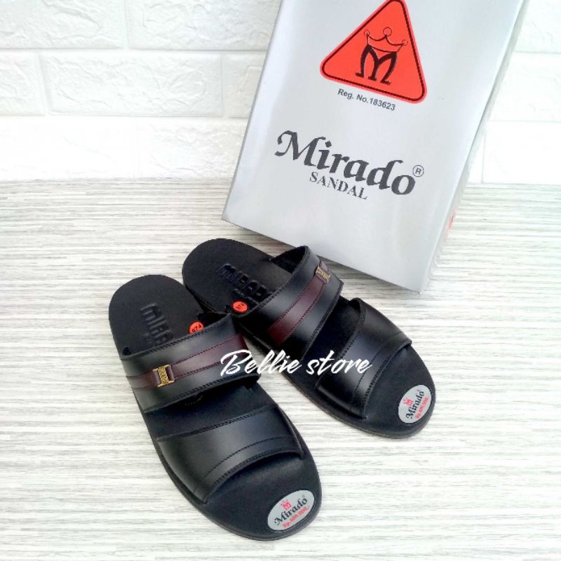 { BS } Sendal pria kulit asli original dewasa MIRADO TIPE 974