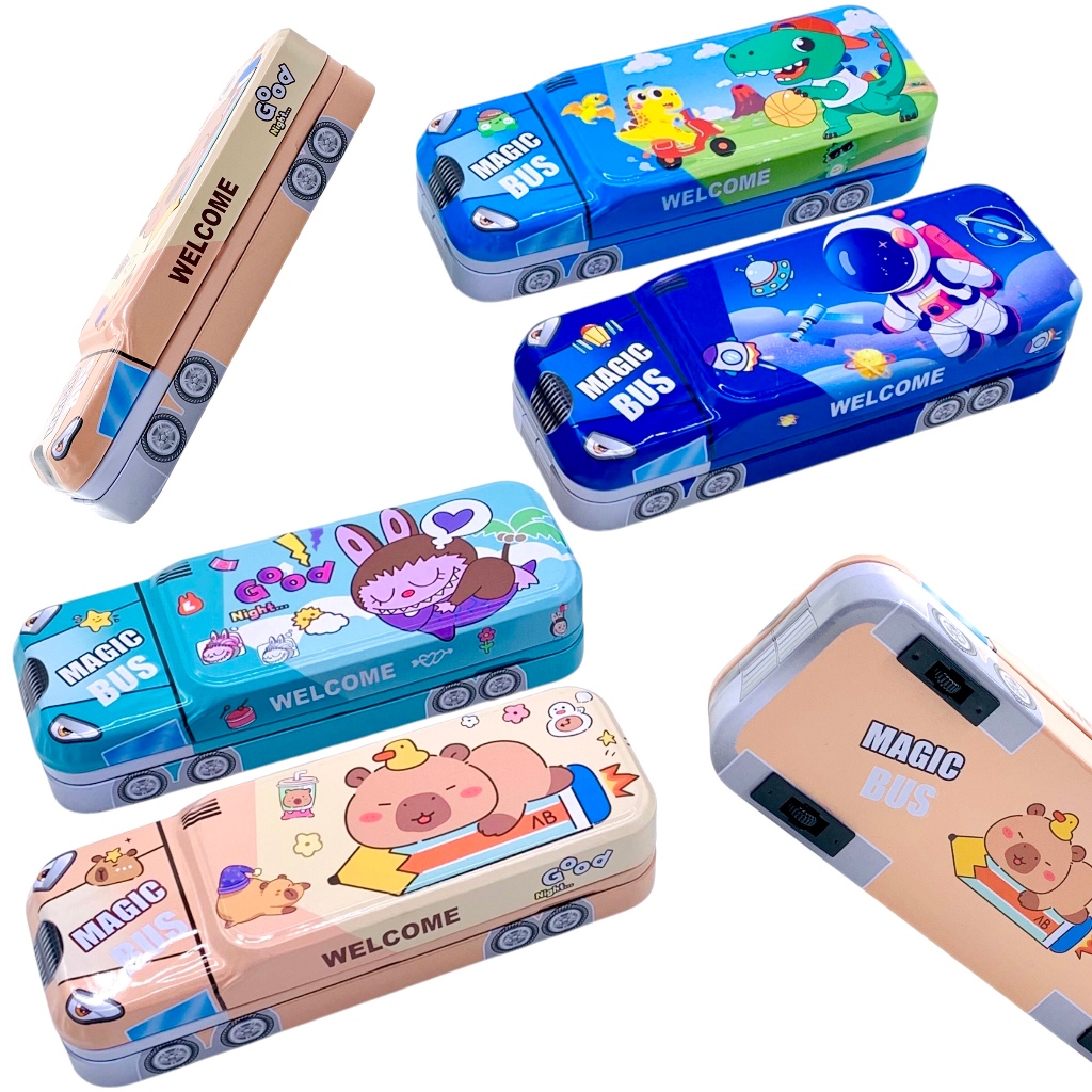 

TEMPAT PENSIL KALENG AD-167 MOBIL + RODA (SUSUN 3) / KOTAK PENSIL / PENCIL CASE KARAKTER