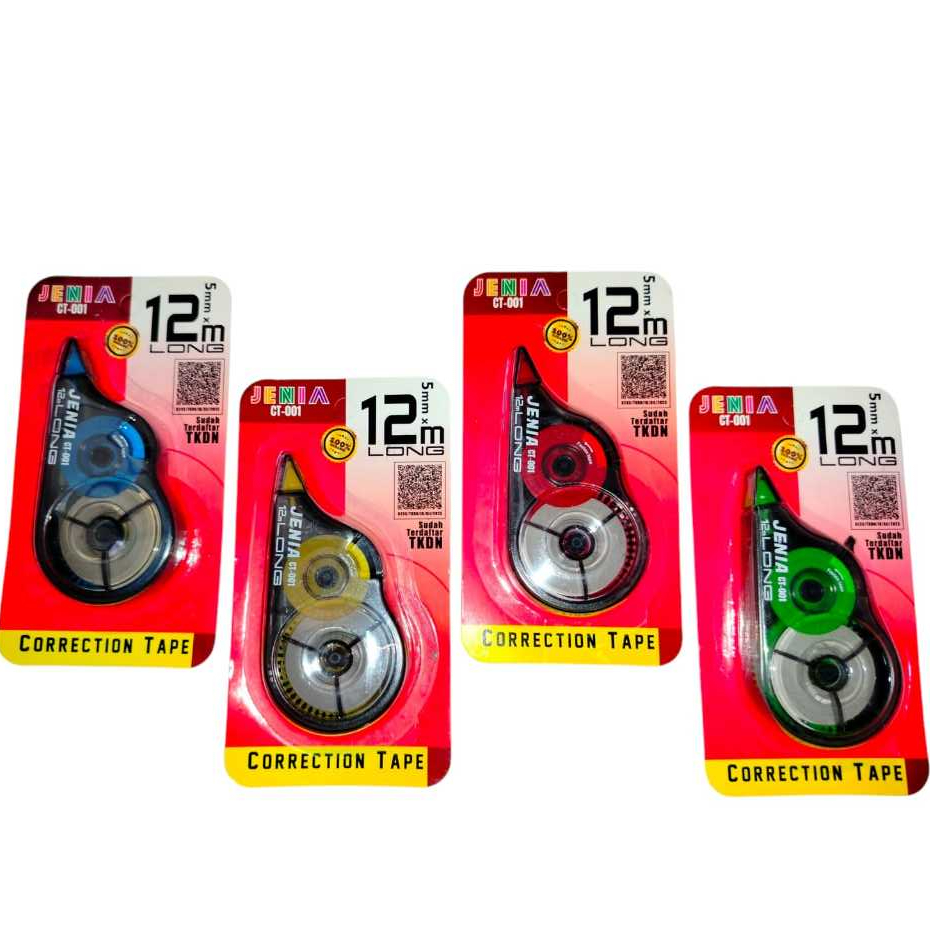 

CORRECTION TAPE/ TIPE X ROLL / TIPE X KERTAS 12 METER 1 PSC JENIA | MURAH - SIAP KIRIM