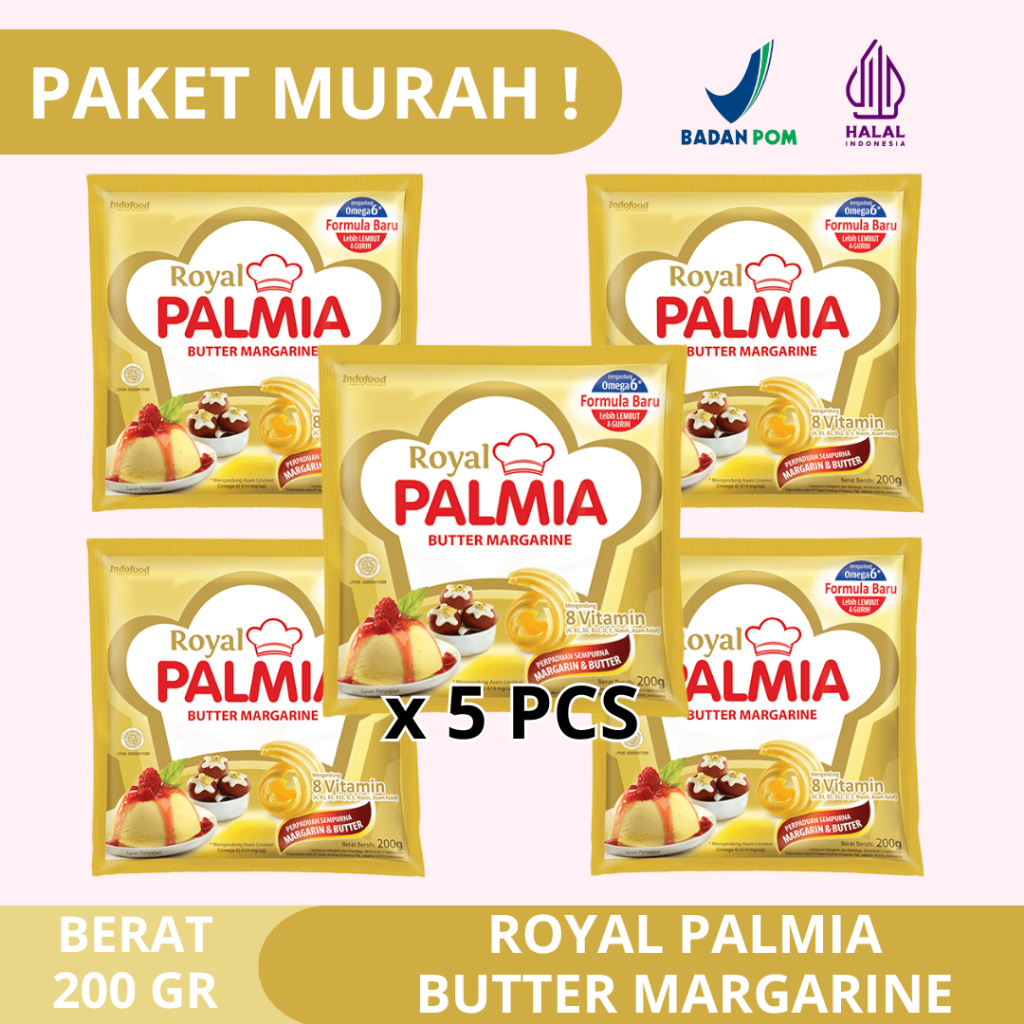 

ROYAL PALMIA BUTTER MARGARIN 200 GR / BUTTER MARGARINE ROYAL