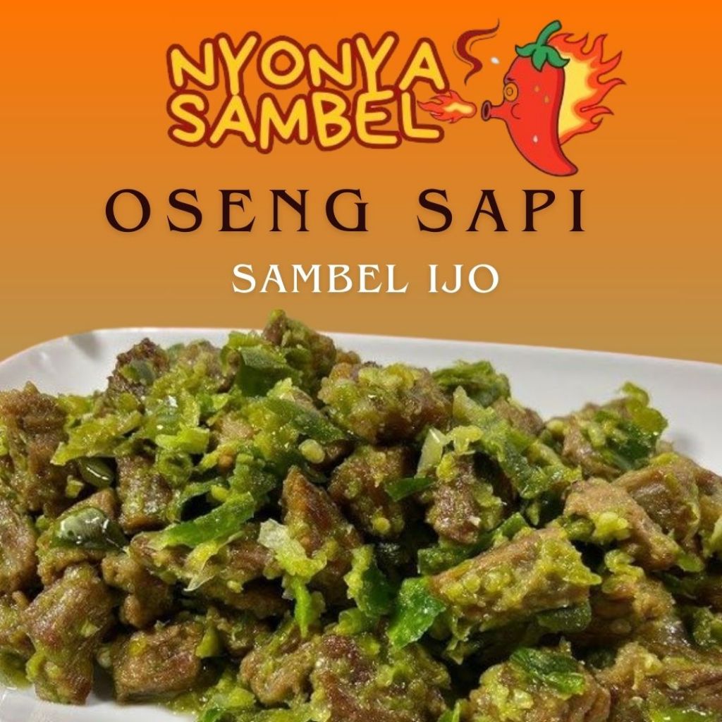 

OSENG SAPI SAMBEL IJO NYONYA SAMBEL UKURAN 150 gr DAN 250 gr