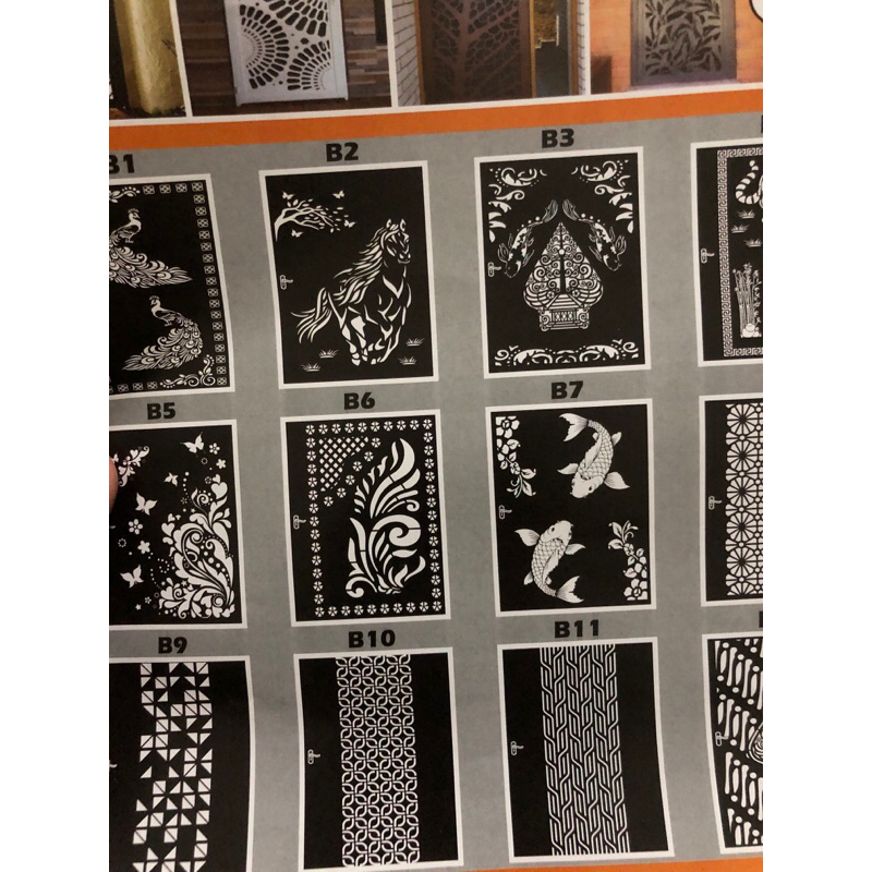 plat cutting ornamen pagar