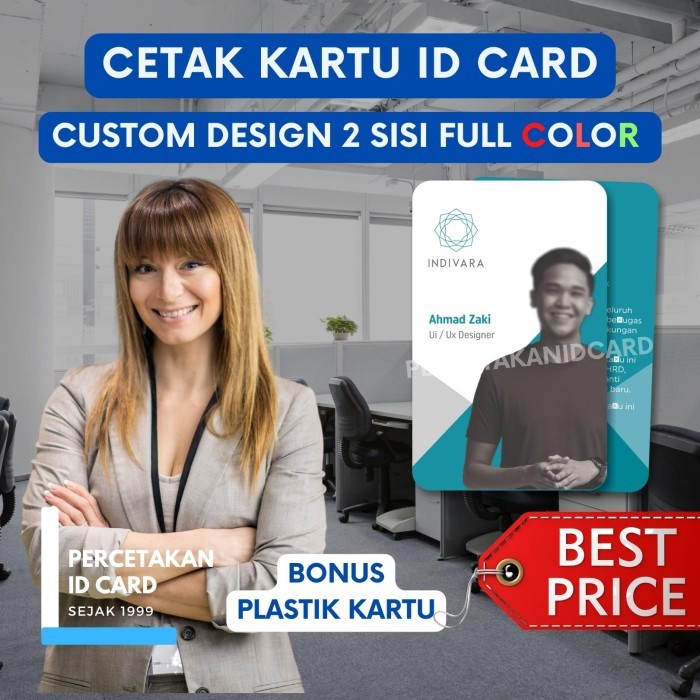 

Cetak ID Card / Cetak ID Card Karyawan Pegawai Staff / Kartu PVC