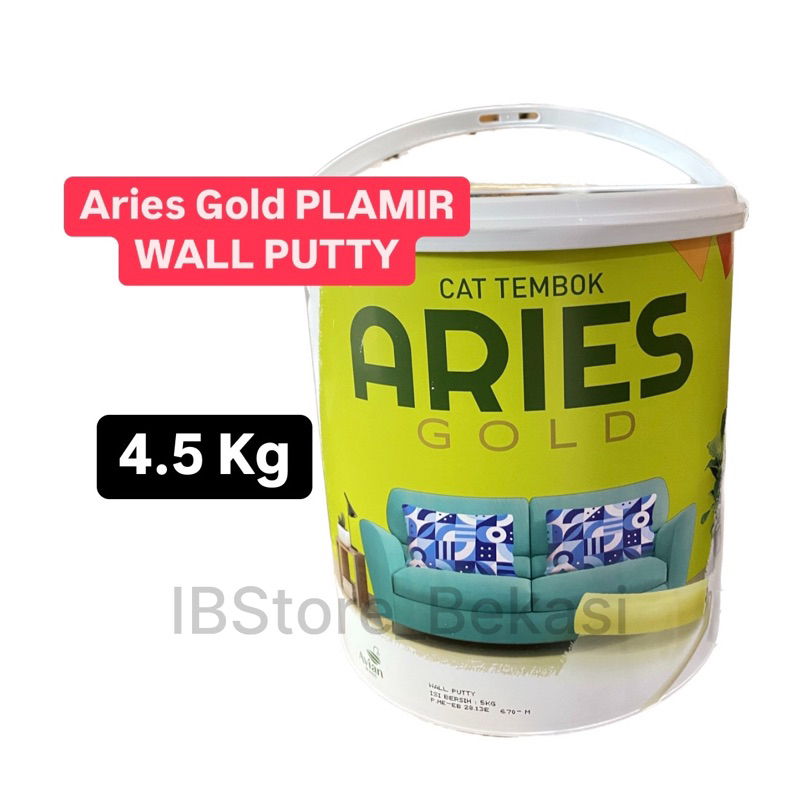 Aries Gold Wall Putty Plamir Dempul Tembok 5kg Avian Brands