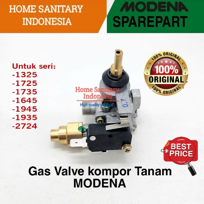 HSI | Sparepart MODENA Gas Valve kompor Tanam Tungku Besar Original