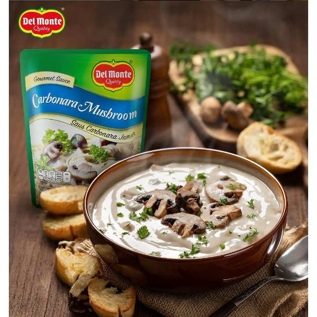 

DELMONTE CARBONARA MUSHROOM 180 GR / SAUS CARBONARA JAMUR