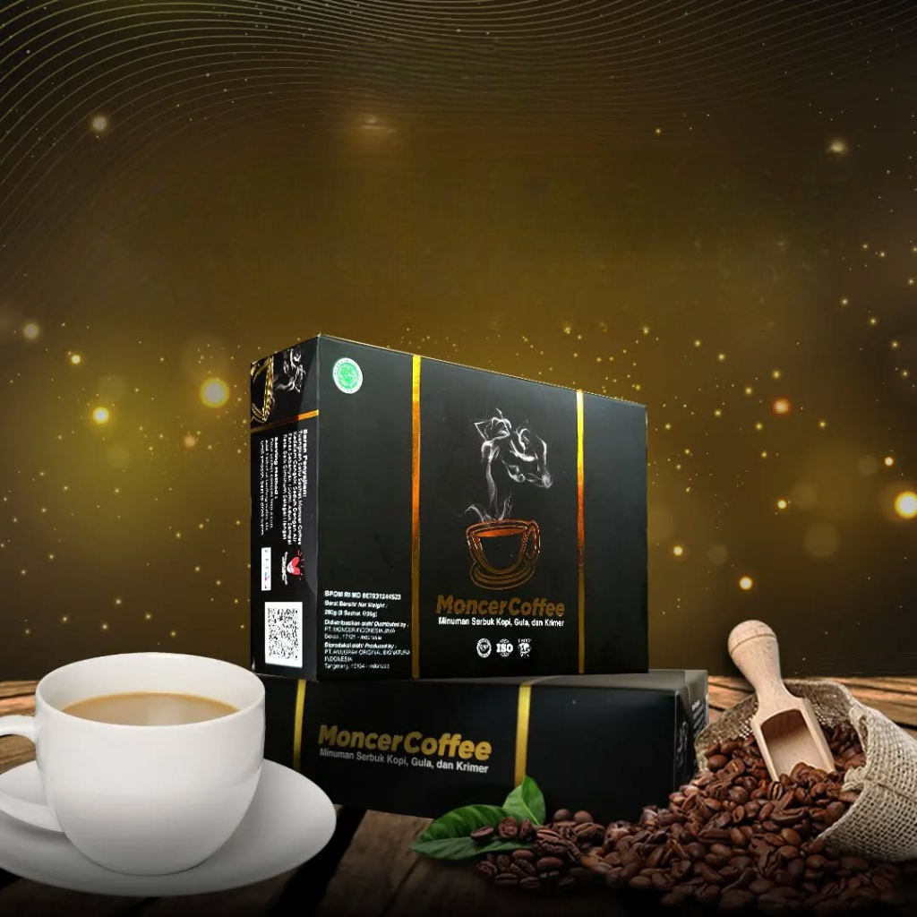 

MONCER Minuman Kopi pilihan terbaik | Koffe Nikmat Aman dengan L-Agrinin & L-Citrulline Halal & BPOM