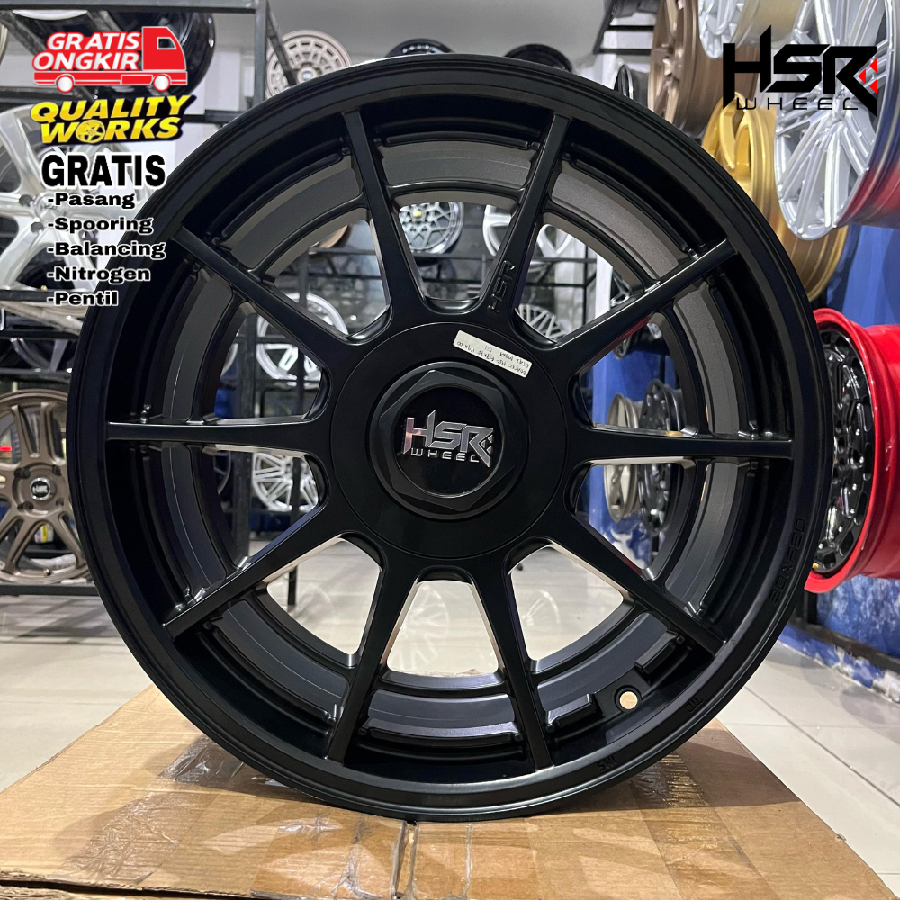 VELG RACING MOBIL HONDA CITY RING 17 LEBAR 7,5 VELG HSR WHEEL BOAFEO