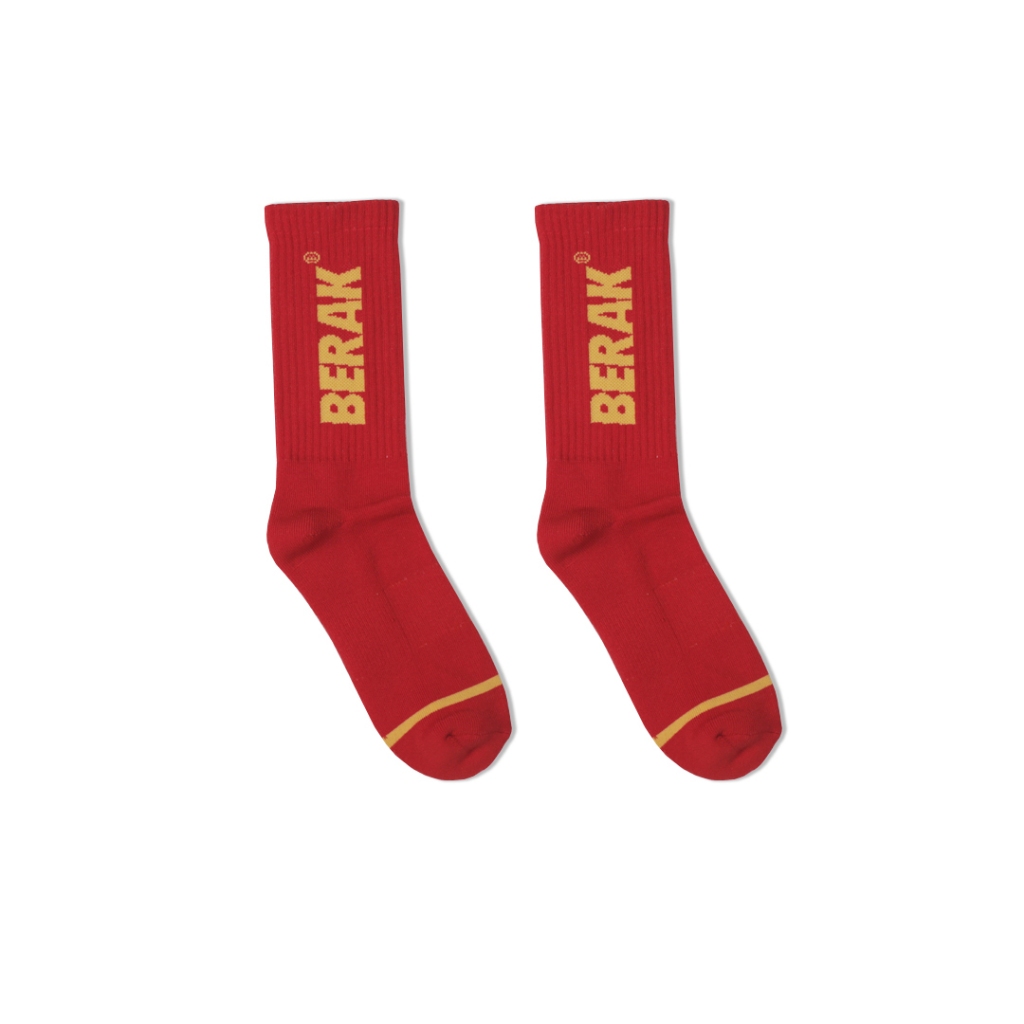 Berak 9420 Kaos Kaki Socks DESTROY RED