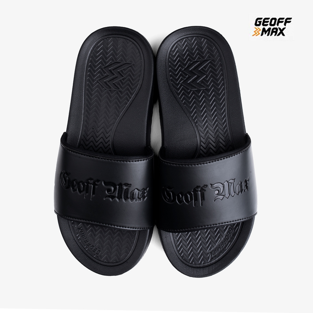 Geoff Max - Viper Alston Black | Sandal Recovery Pria Wanita Sandal Ringan Sandal Slop Slipper Anti 