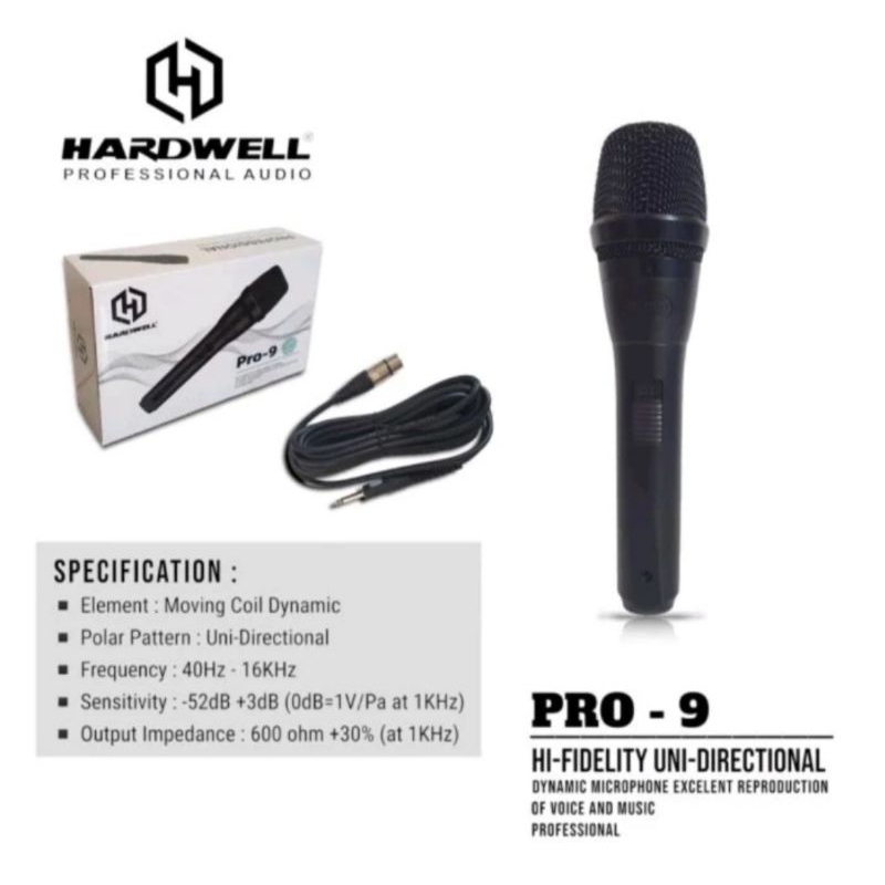 microphone hardwell pro-9/ mic hardwell pro 9