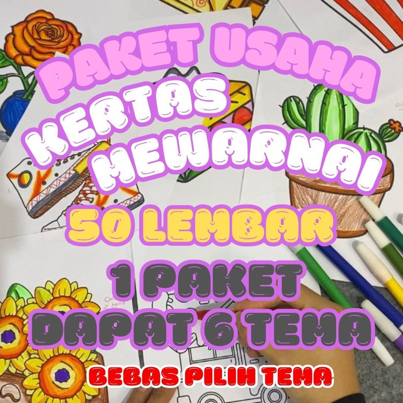

Paket Usaha Kertas Mewarnai 1/2 lusin Dapat 6 Tema