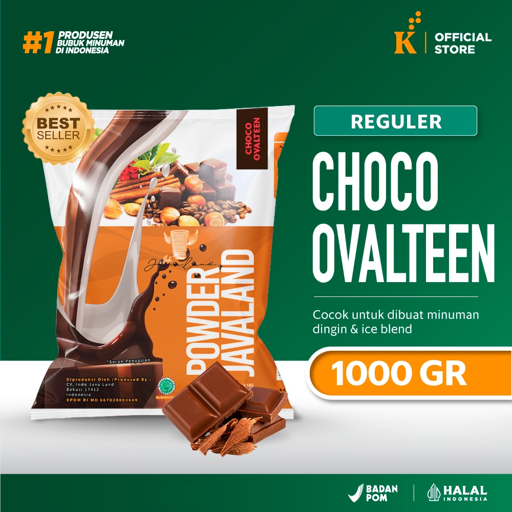 

Bubuk Minuman Bubble Powder Drink Rasa Choco Ovalteen Javaland 1 kg