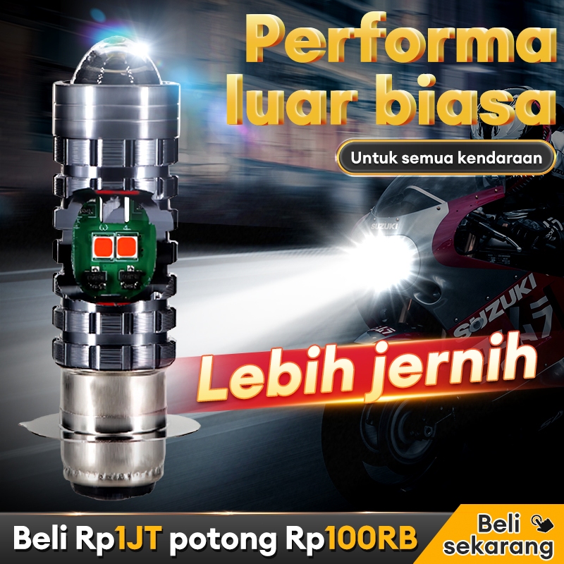 ThrustLine COD LAMPU LED H6 LASER HI LO LAMPU UTAMA MOTOR LED LASER H6 BERKUALITAS DAN SUPER TERANG 