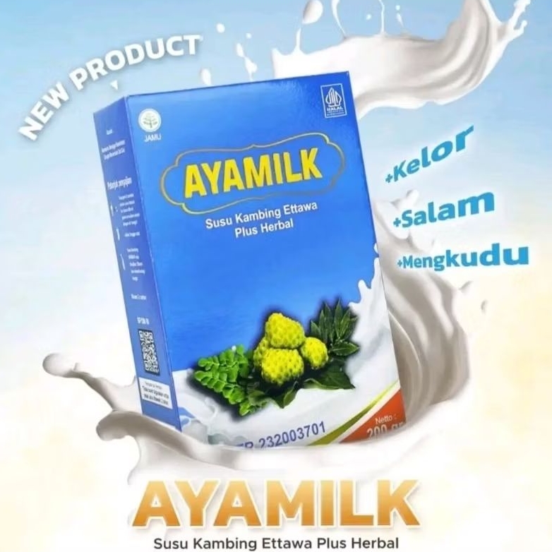 

AYAMILK ORIGINAL 100% KEMASAN TERBARU SUSU KAMBING ETTAWA PLUS HERBAL