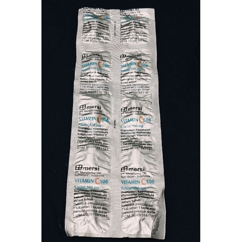 VITAMIN C 500 mg  MERSI strip 10 tablet