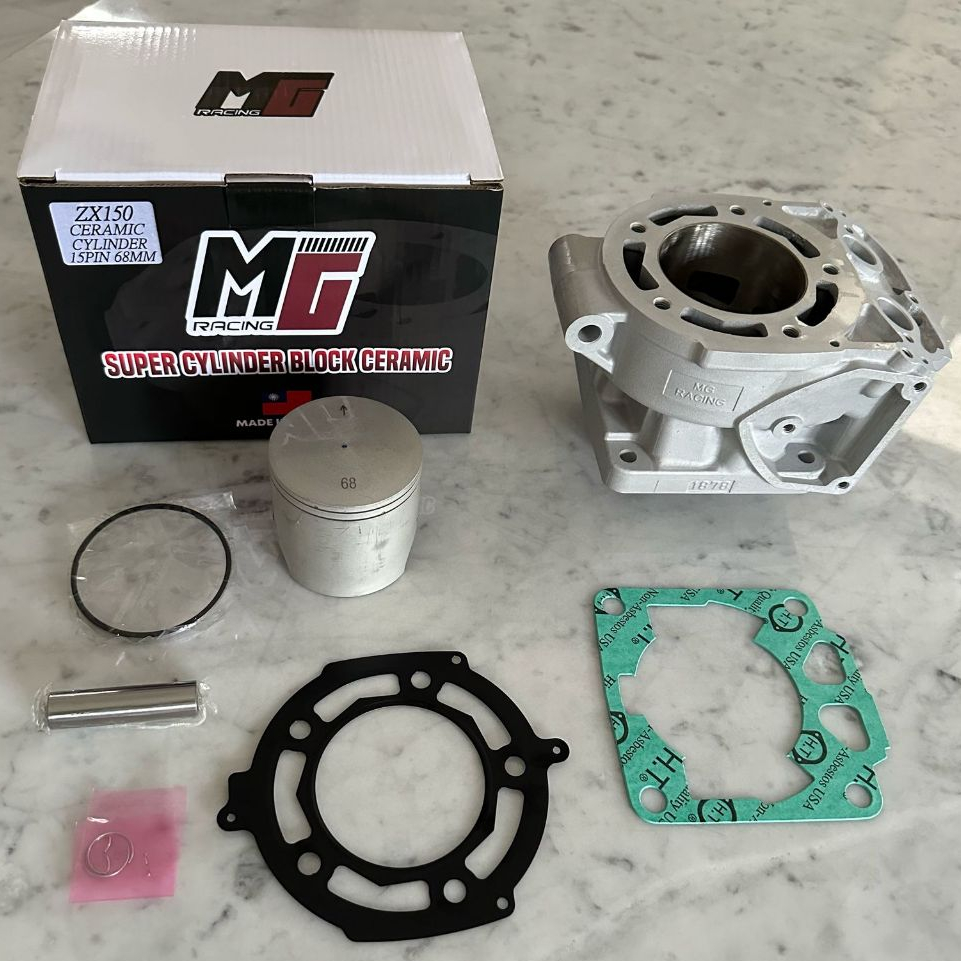 BLOK NINJA R / NINJA RR BORUP CERAMIC BLOK NINJA 68 pin 15 MG RACING TAIWAN SET PISTON