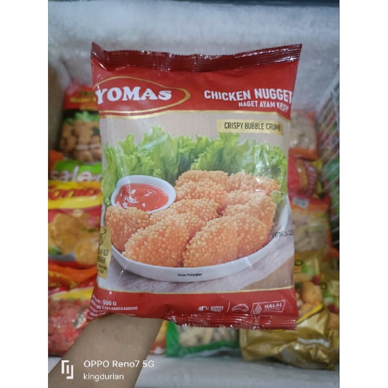 

Yomas Chicken Nugget Crispy Bubble Crumb 500gr