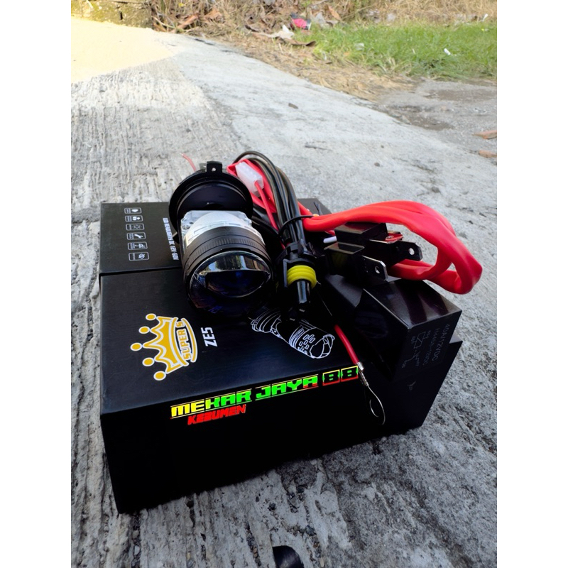 LAMPU DEPAN BILED SOKET H4 CAHAYA BILED ASLI