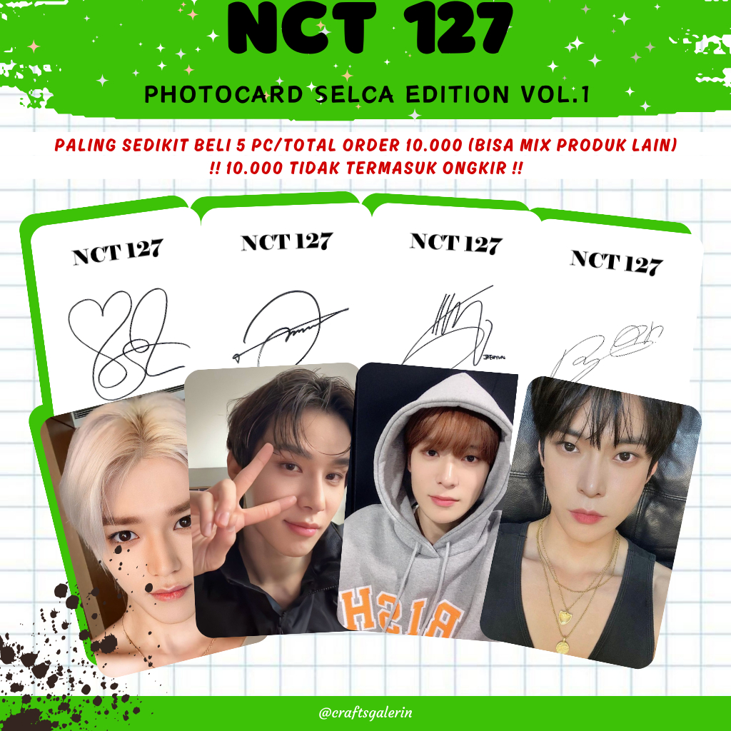 

(MINIMAL BELI 5) PHOTOCARD NCT 127 SELCA EDITION UNOFF (VOL. 1)
