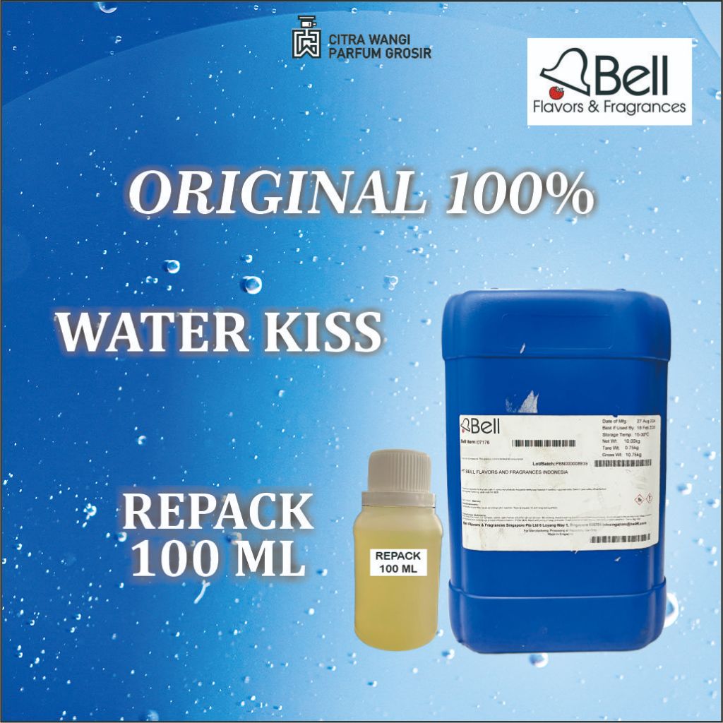 (100 GRAM) WATER KISS BY BELL BIBIT PARFUM MURNI AROMA VICTORIA AQUA KISS