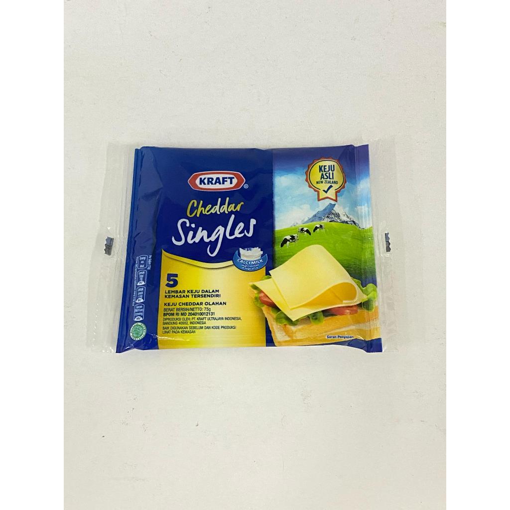 

KRAFT CHEDDAR SINGLES 5 LEMBAR 75G