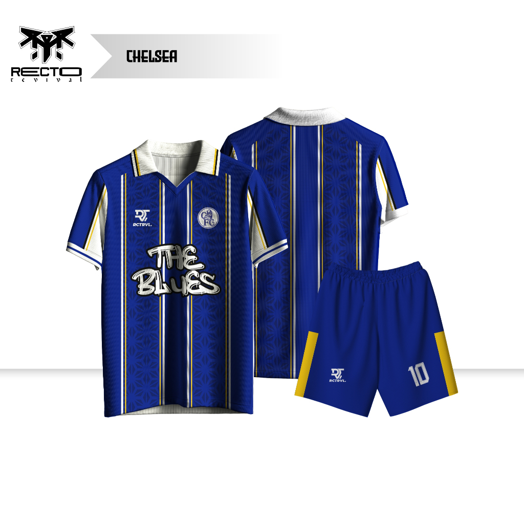 RECTO REVIVAL_NEW JERSEY/BAJU BOLA RETRO VINTAGE FANTASY CHELSEA