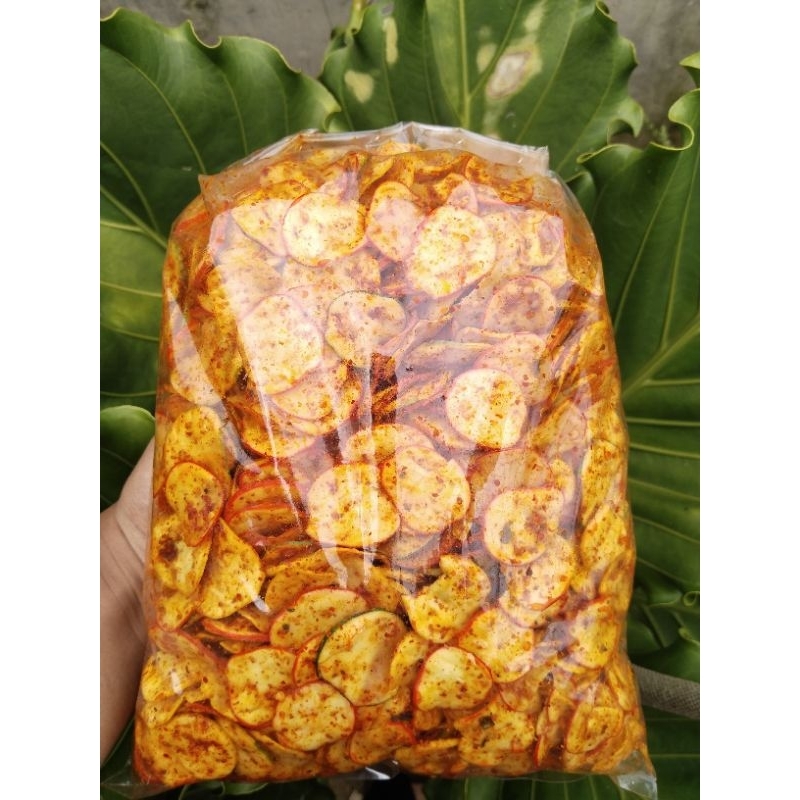 

seblak kurupuk bawang pedas daun jeruk isi 250gram