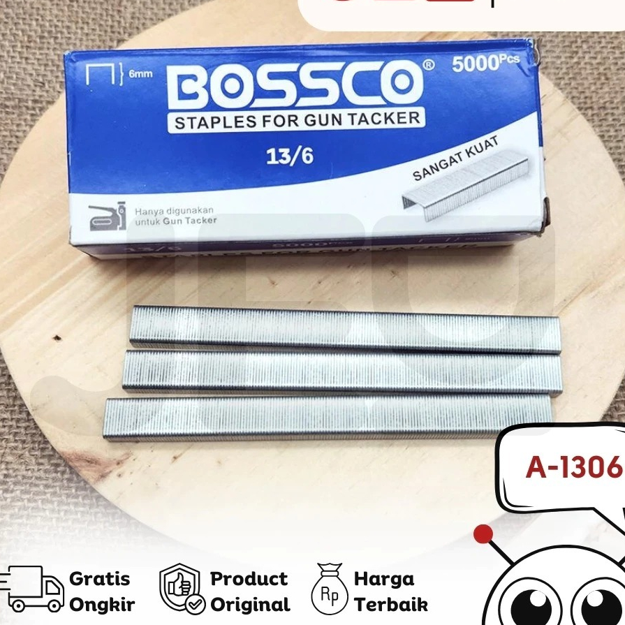 

Staples Tembak Gun Tacker BOSSCO + Isi Atau Refil 13/8 Stapler Staples | Stepler Tembak BOSSCO | Stepler Gun BOSSCO | Stapler Tembak