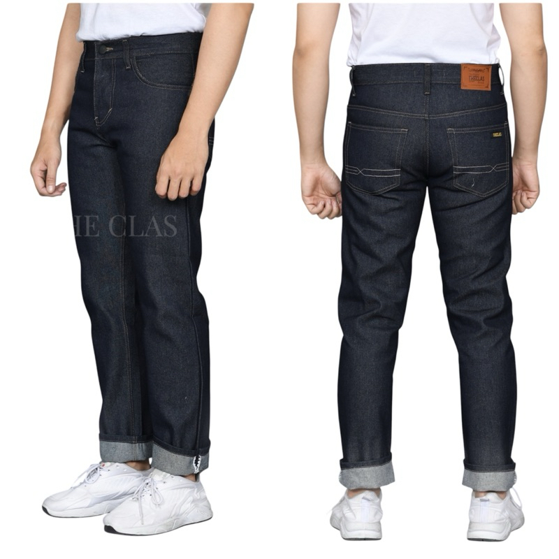 RAW DENIM - Celana Jeans Raw Denim Selvedge Shellstick Zigzag - Celana Raw Denim Pria - Celana Jeans