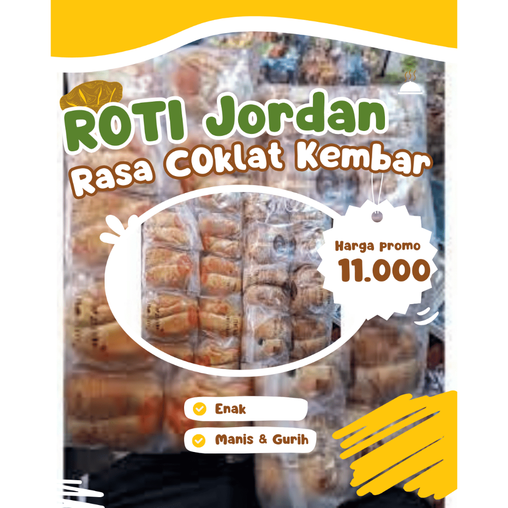 

Roti Jordan Kembar Rasa Coklat 1000an