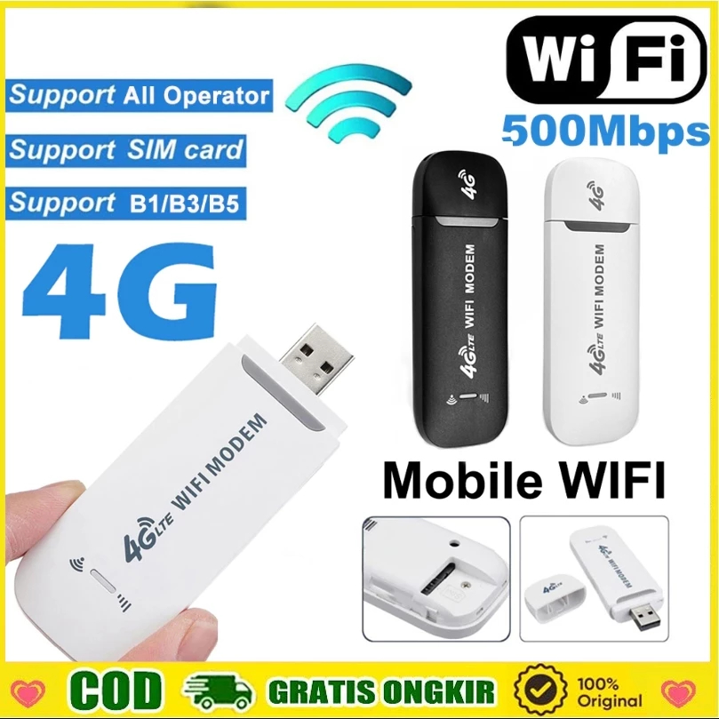 MODEM WIFI 4G USB TRAVEL PORTABLE WIRELESS TANPA KABEL ROUTER MODEM TRAVEL USB MOBILE /Modem Wifi 4G