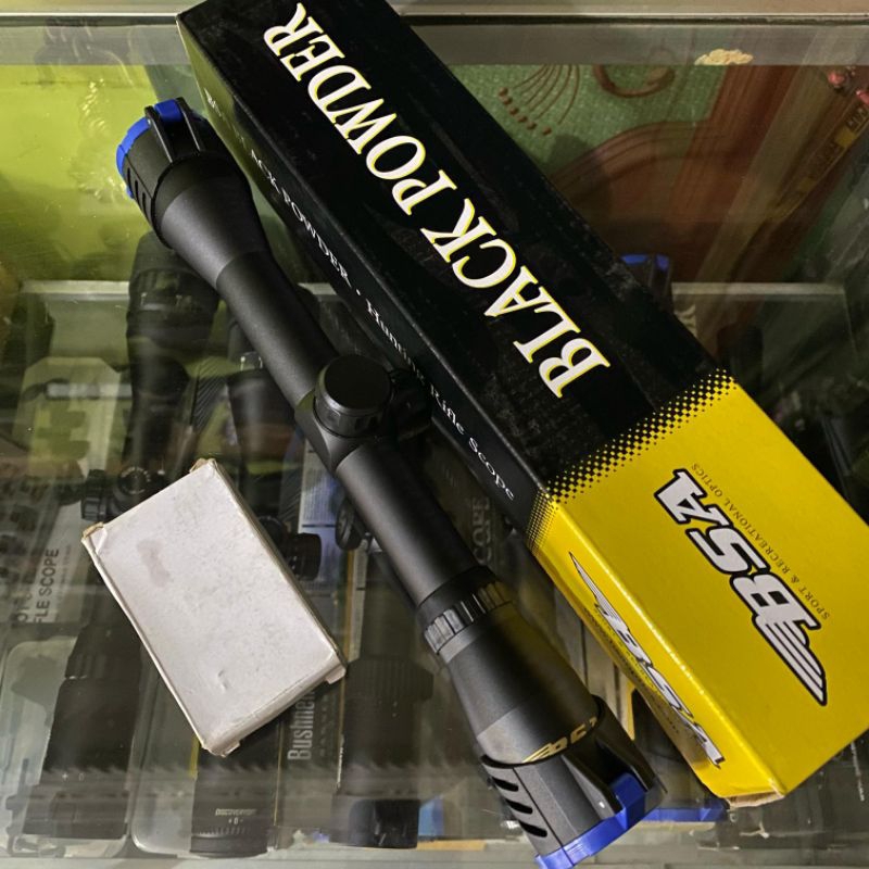 teleskop BSA 4X32 FIXZOM tutup biru