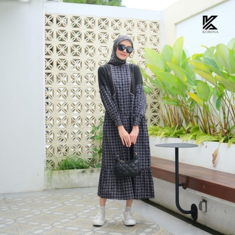 ZAHRA MIDI DRESS KORINA ORIGINAL TERBARU