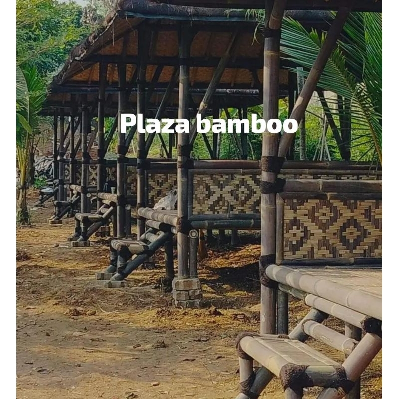 Anyaman bambu motif Full kulitan100 cm x 10 mtr | Plafon bambu | Bilik bambu full hinis