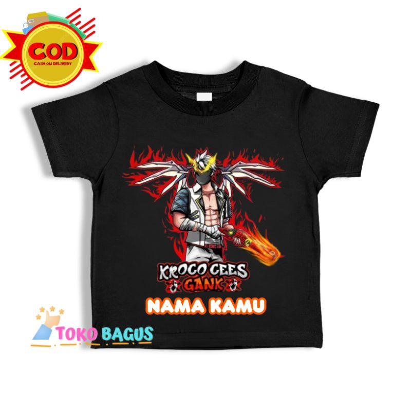 Kaos Anak Anak Motif Game FF Free Fire Skin Sg 2jt Opm One Puch Man