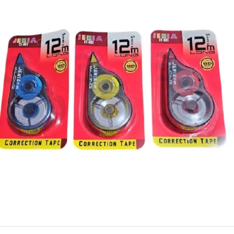 

CORRECTION TAPE TIPEK ROLL 12M / TIP X / TIPX JOY/TIP EX/ TIPEK KERTAS MURAH/MERK JOYKO/JOY LEM MURAH BAGUS (harga 1 pcs)