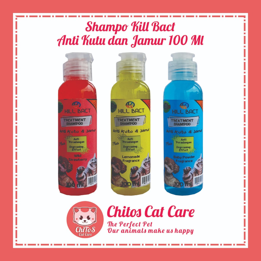 SHAMPO KUCING DAN ANJING ANTI KUTU DAN JAMUR 100ML SHAMPO GROOMING KUCING ANTI KUTU DAN JAMUR KILL B