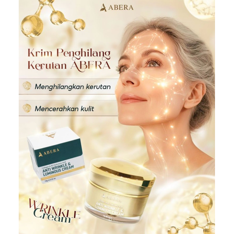 ABERA KRIM PENGHILANG KERUTAN -ABERA ANTI WRINKLE DAN LUMINOUS CREAM