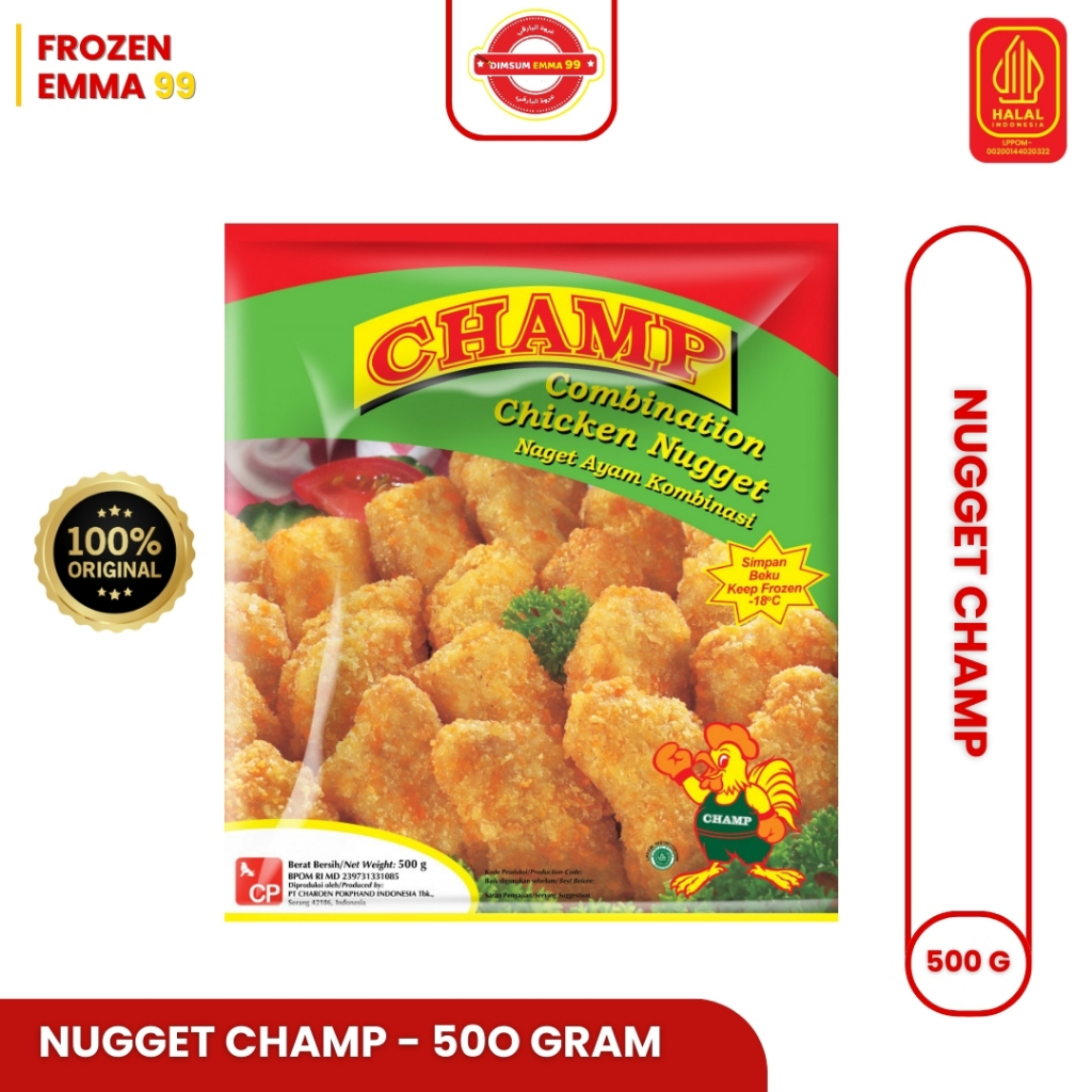 

Nugget Ayam Champ 500gr – Lezat, Praktis, dan Bergizi