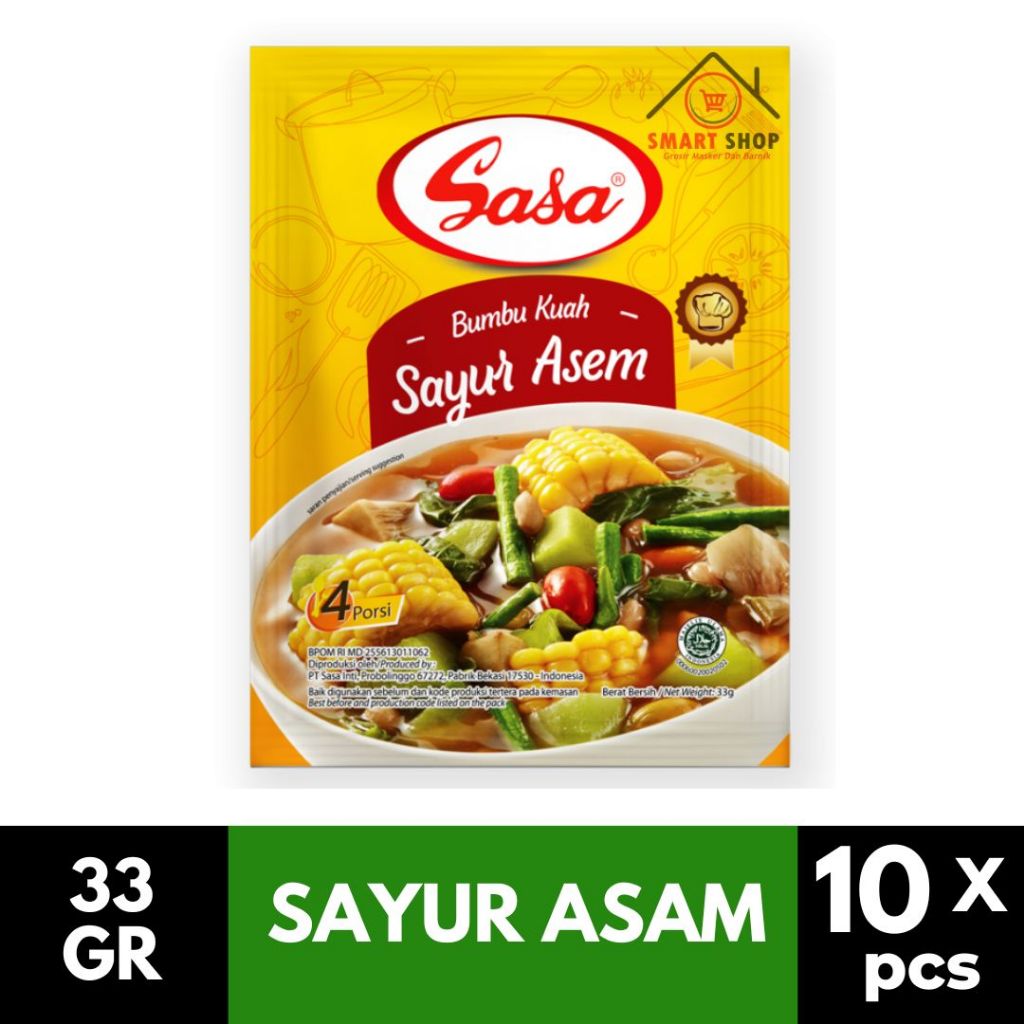 

10 PCS SASA Bumbu Praktis Kuah Sayur Asem 33Gr