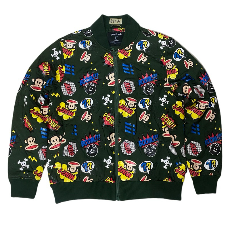 baca deskripsi bomber puffer aop paul frank cakep
