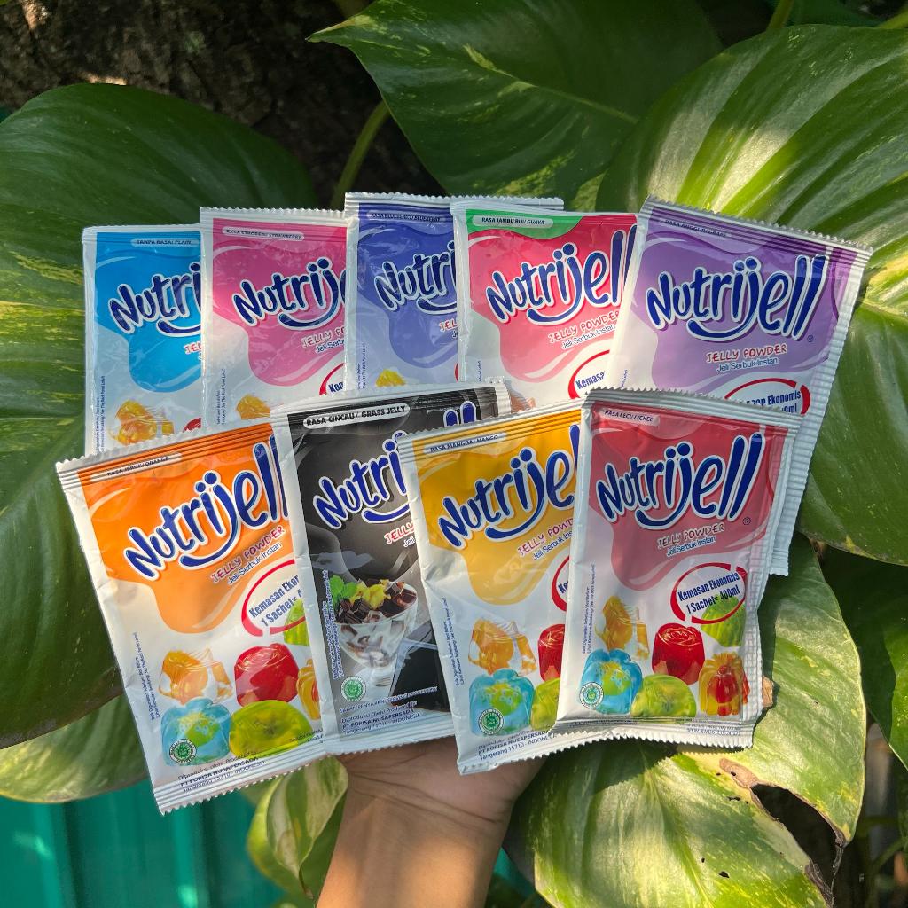 

Nutrijell | Nutrijel - Agar jelly Varian Rasa 10gr | Agar-Agar Jeli 10 gr Swallow