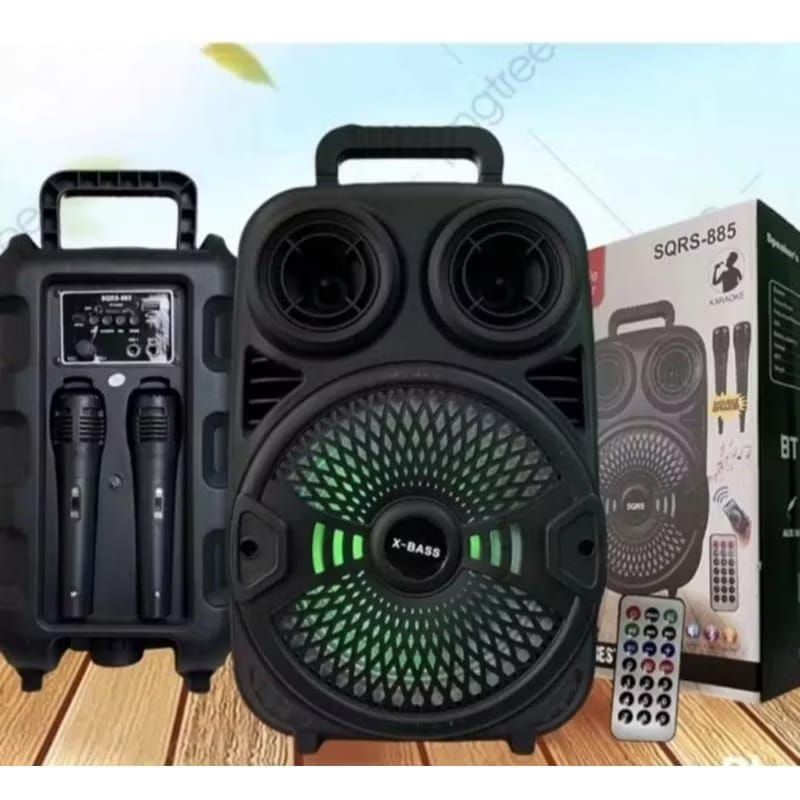 speaker bluetooth 9inc free mic 2