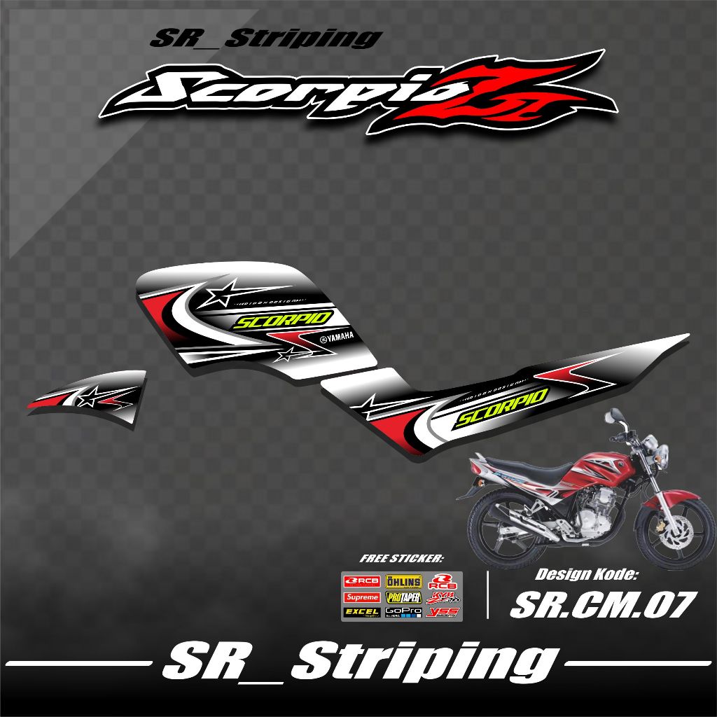 Sticker Striping Scorpio Z / Variasi Scorpio Z / Scorpio Z / Stiker Scorpio Z / Striping Motor Scorp