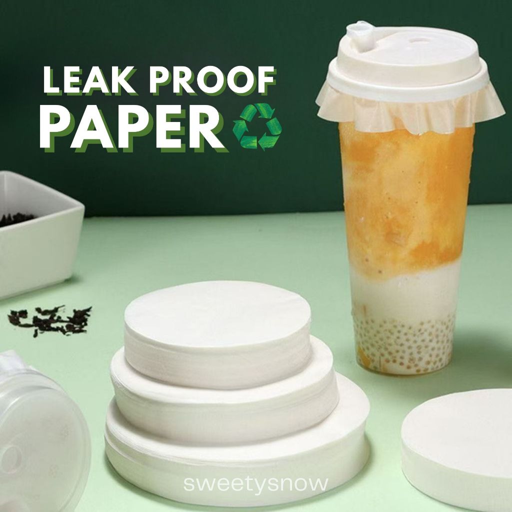 LEAKPROOF PAPER / Kertas Tahan Bocor Cup Minuman / Kertas anti bocor bulat gelas cup kopi take away 