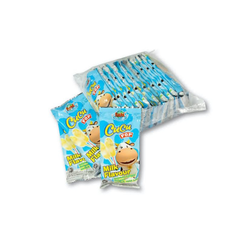 

CUCU POP MILK FLAVOUR 1 BAG NETTO 20 PCS X 9 GR